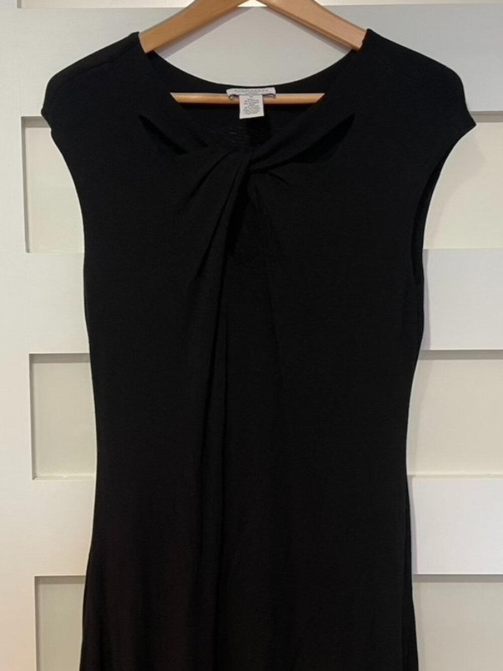 Carmen Marc Valvo front knot dress